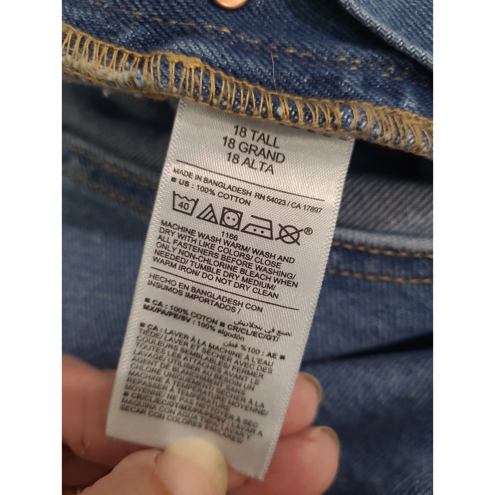 Old Navy Denim Overalls Women SZ 18 Tall casual boho country girl Western street - Picture 5 of 10